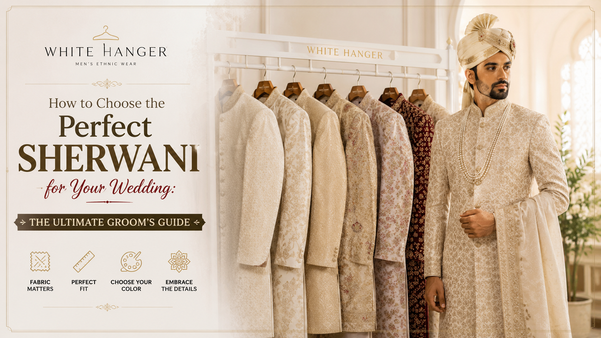 How to Choose the Perfect Sherwani for Your Wedding: The Ultimate Groom's Guide