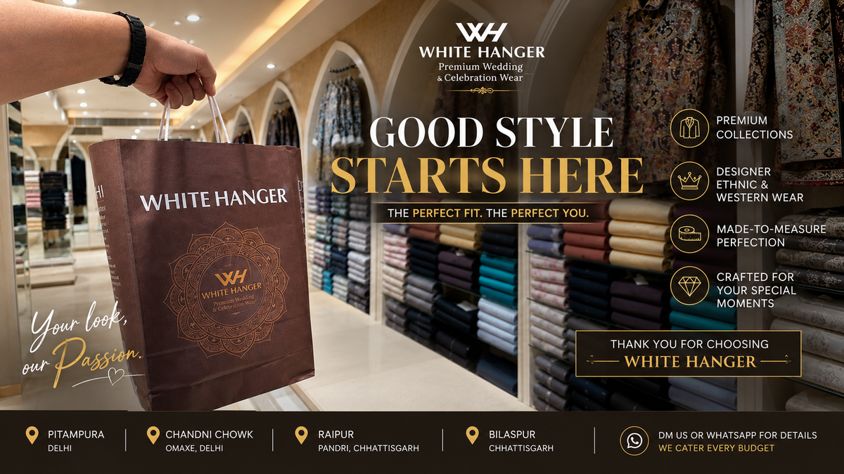 Good Style Starts Here: Discover Premium Wedding & Celebration Wear at White Hanger