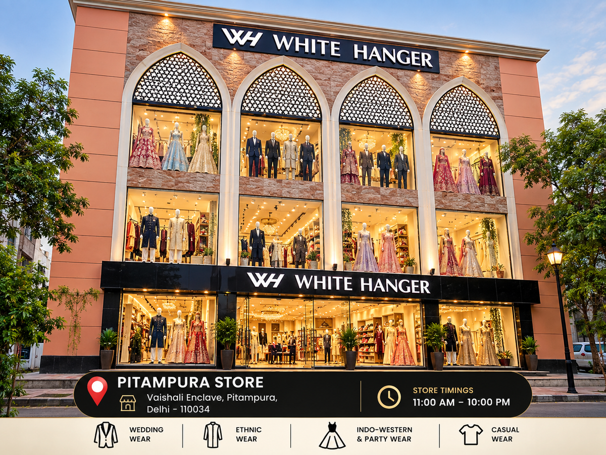 White Hanger Pitampura – Your Destination for Premium Wedding & Occasion Wear in Delhi