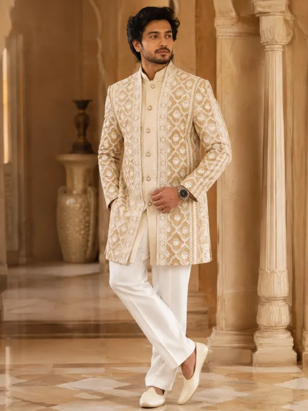 Beige Sherwani - Men Sherwani | Men