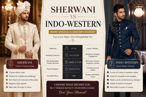 Sherwani vs Indo-Western: What Should a Groom Choose?