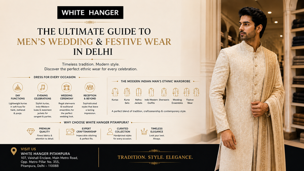 The Ultimate Guide to Men’s Wedding & Festive Wear in Delhi