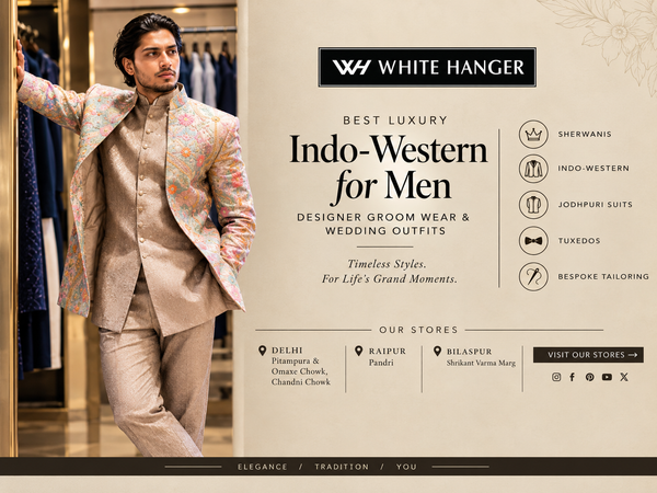 Best Luxury Indo-Western for Men: Discover Designer Groom Wear at White Hanger